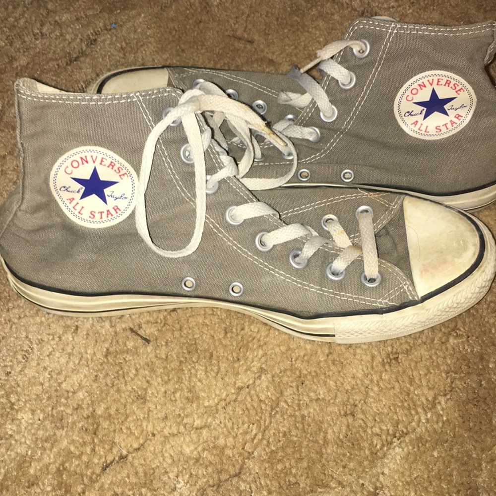 Gray Hightop Converse